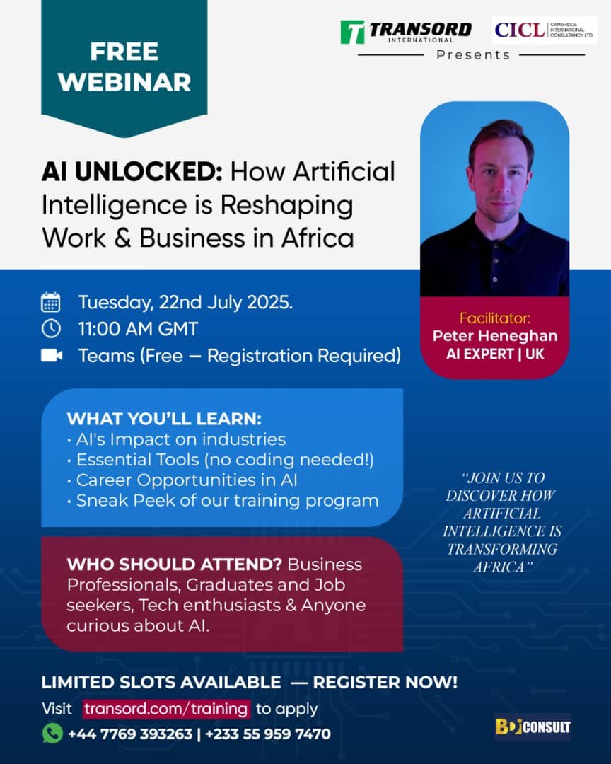 AI UNLOCKED: How Artificial Intelligence is Reshaping Work & Business in Africa